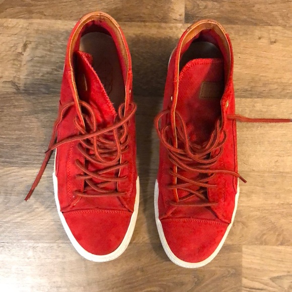 Diamond Brilliant Red Hi-Top Shoes - Picture 2 of 7